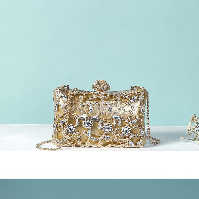ZYB079 Dazzling Elegance: Crystal Embellished Clutch