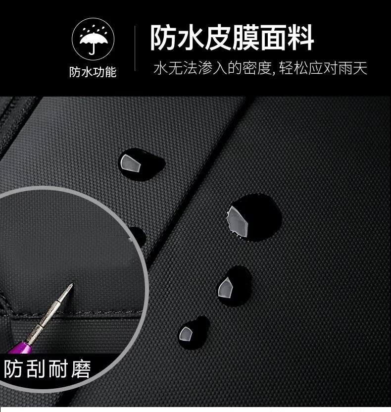 ZYB182 Tech-Savvy Backpack with Built-in Power Bank