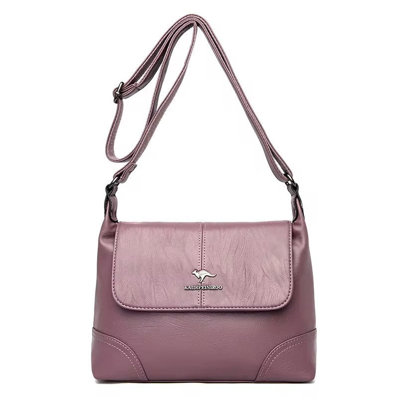 ZYB120 KAIDIFEINIROO - Timeless Leather Shoulder Bag with Elegant Buckle Detail