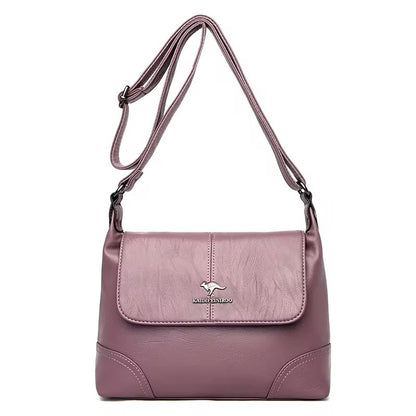ZYB120 KAIDIFEINIROO - Timeless Leather Shoulder Bag with Elegant Buckle Detail