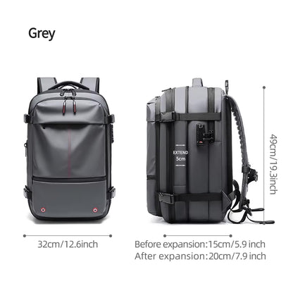 ZYB181 17 Inch Expandable Waterproof Travel Backpack With Laptop Space