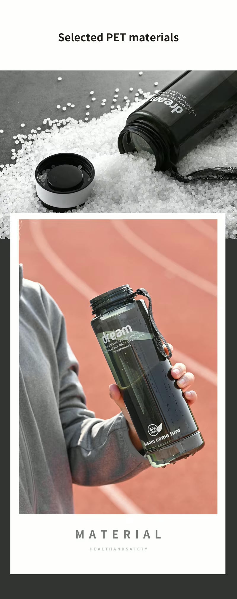 ZYB187 Large Capacity Sports Water Bottle