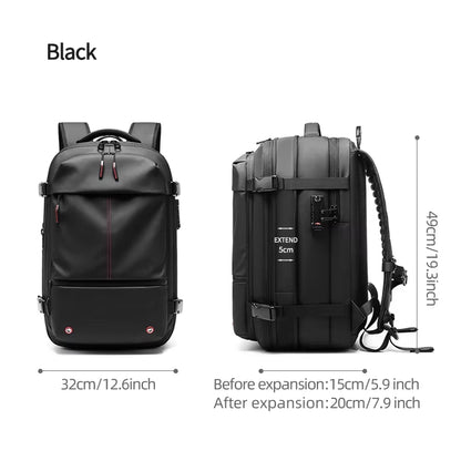 ZYB181 17 Inch Expandable Waterproof Travel Backpack With Laptop Space