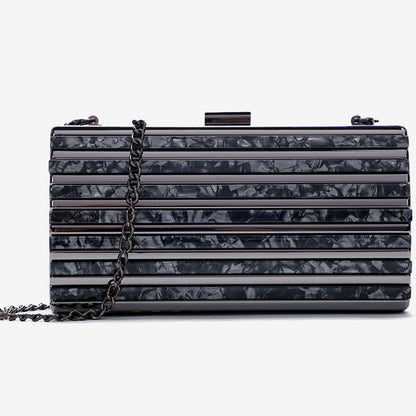 ZYB013 Chic Acrylic Clutch with Accents