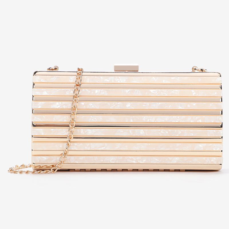 ZYB013 Chic Acrylic Clutch with Accents