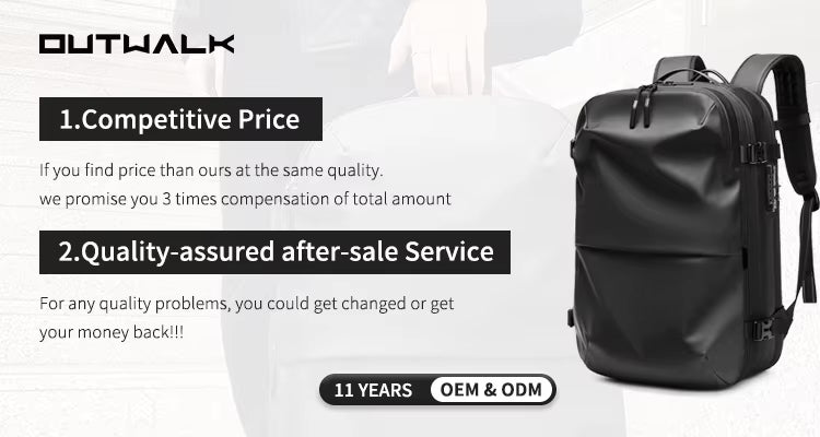 ZYB181 17 Inch Expandable Waterproof Travel Backpack With Laptop Space