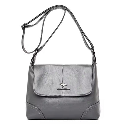 ZYB120 KAIDIFEINIROO - Timeless Leather Shoulder Bag with Elegant Buckle Detail