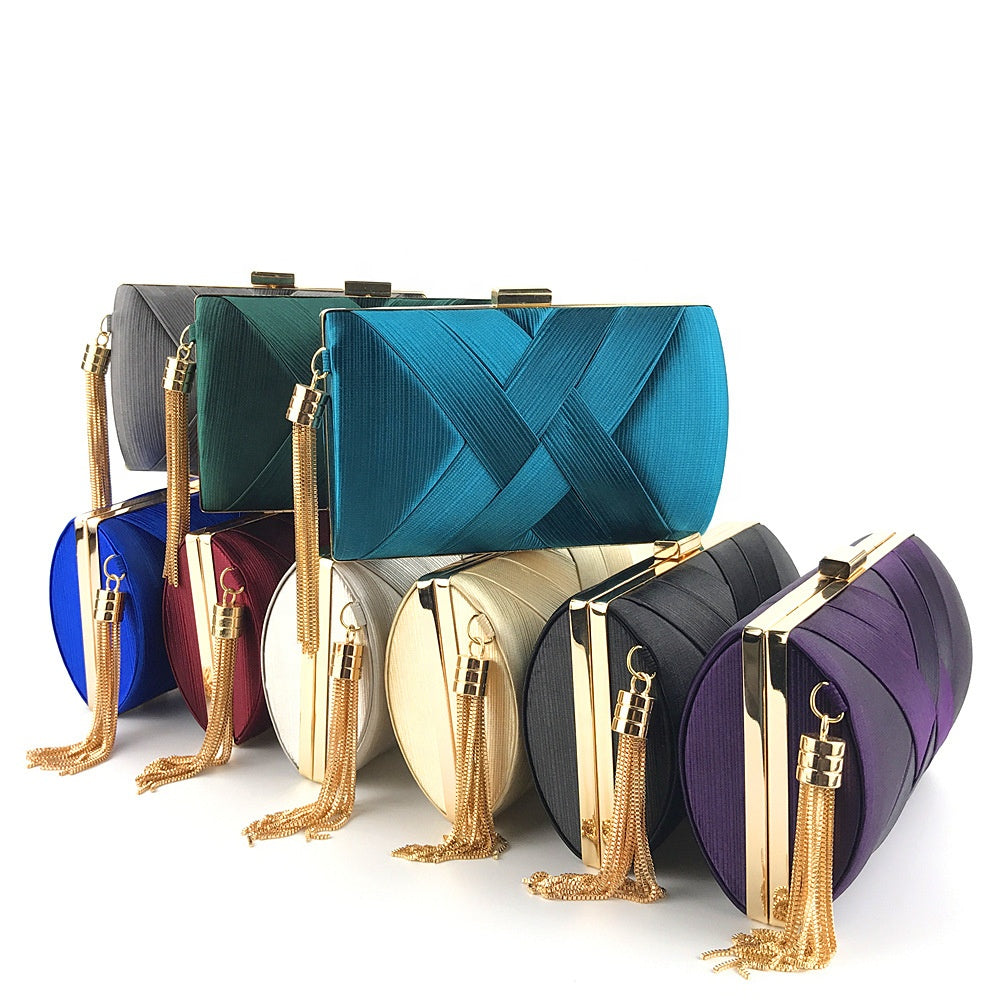 ZYB003 Elegant Clutch Bag with Tassel