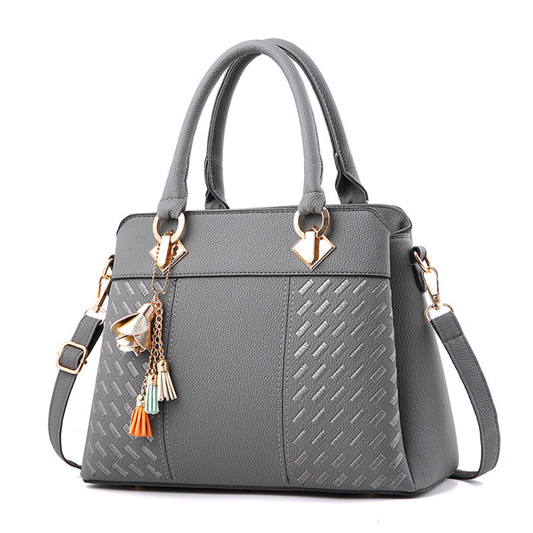 ZYB008 Sleek Crossbody Bag with Tassel Detail