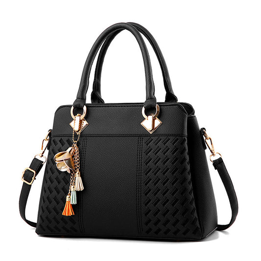 ZYB008 Sleek Crossbody Bag with Tassel Detail