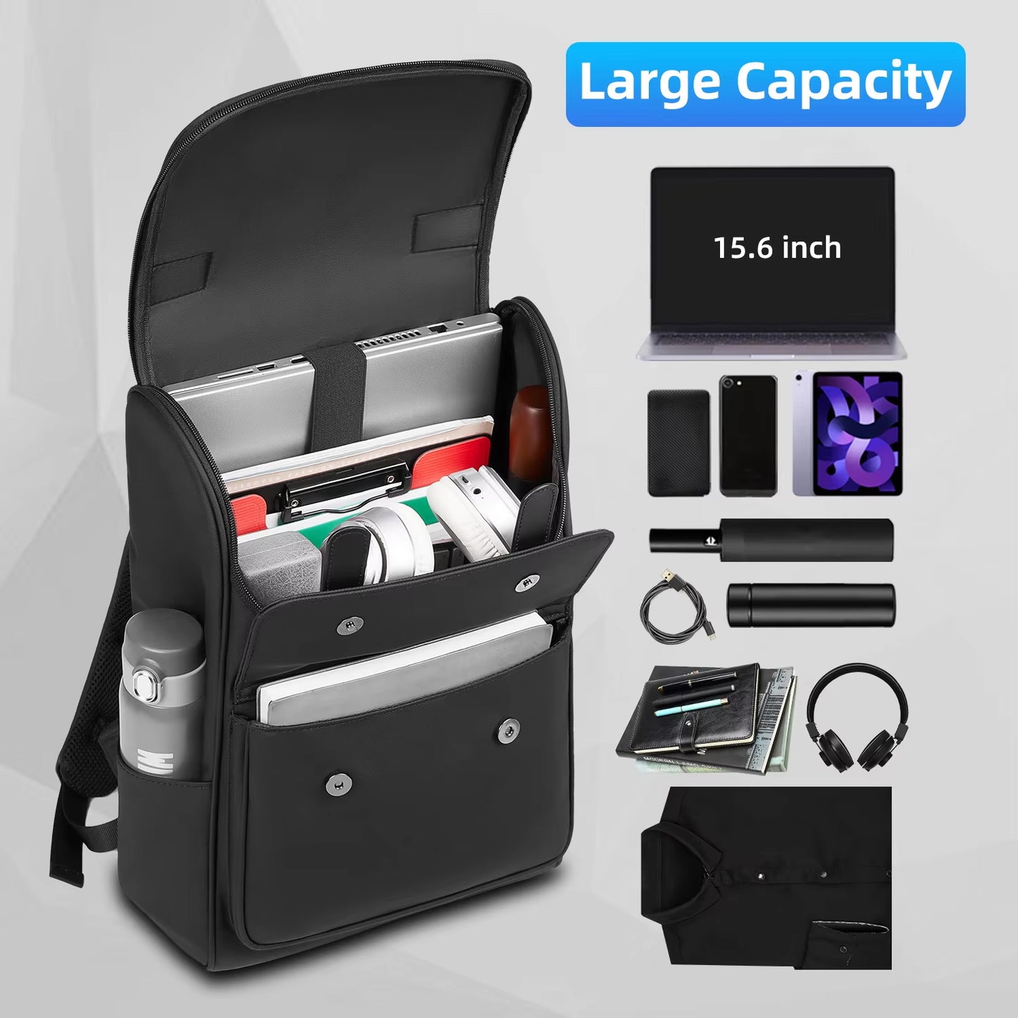 ZYB183 Classic Backpack with Vintage Flair