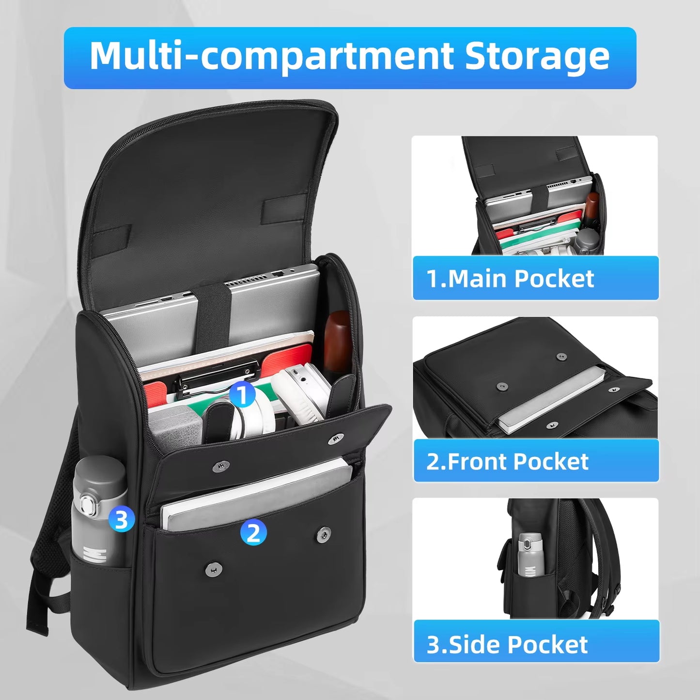 ZYB183 Classic Backpack with Vintage Flair