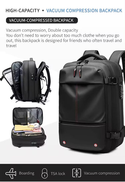 ZYB181 17 Inch Expandable Waterproof Travel Backpack With Laptop Space