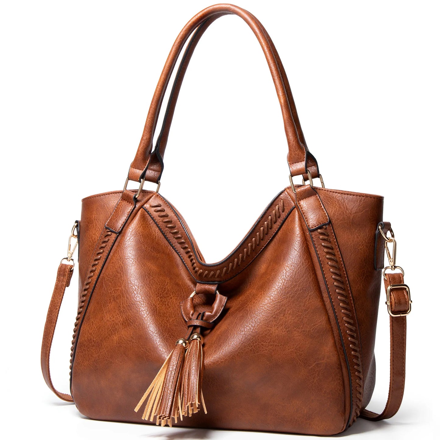 ZYB053 Boho Chic: Tassel Tote Bag
