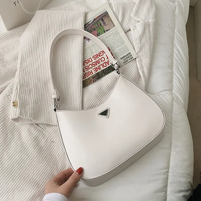 ZYB065 Timeless Elegance: White Shoulder Bag