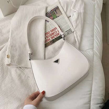 ZYB065 Timeless Elegance: White Shoulder Bag