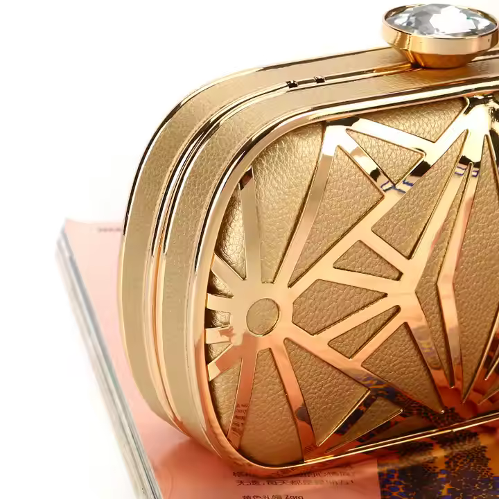 ZYB076 Geometric Glam: Cutout Clutch