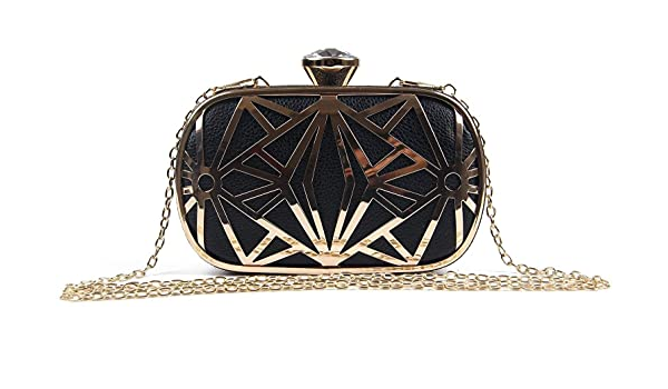 ZYB076 Geometric Glam: Cutout Clutch