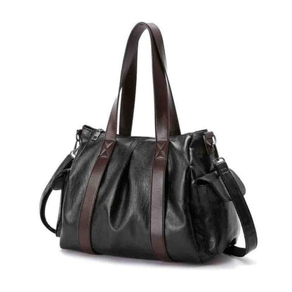 ZYB080 Classic Elegance: Leather Tote Bag