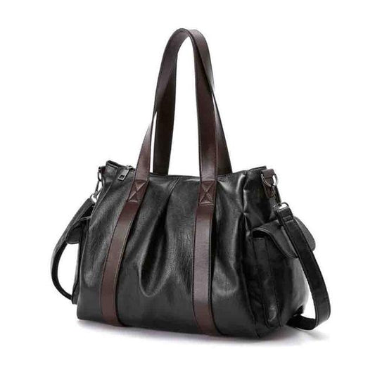 ZYB080 Classic Elegance: Leather Tote Bag