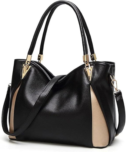 ZYB083 Sleek and Modern: Two-Tone Hobo Bag