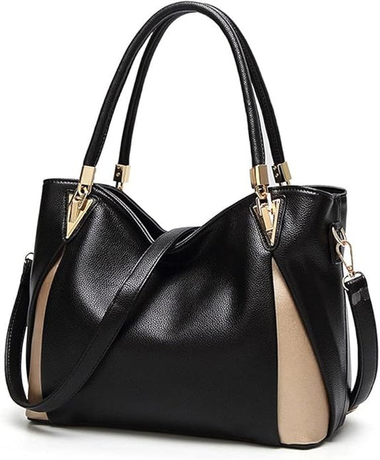 ZYB083 Sleek and Modern: Two-Tone Hobo Bag