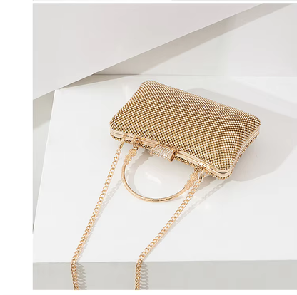 ZYB085 Sparkling Elegance: Crystal-Encrusted Clutch