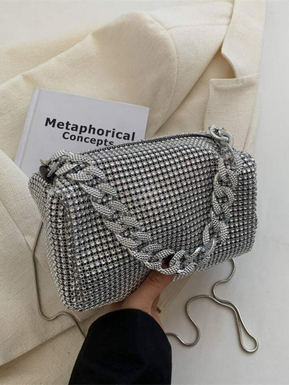 ZYB089 Dazzling Nights: Rhinestone Shoulder Bag