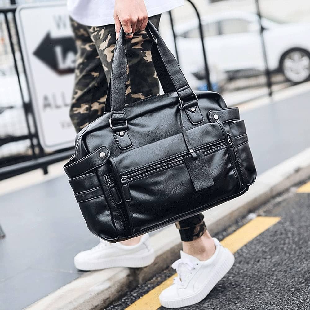 ZYB090 Classic and Functional: Men's Leather Briefcase