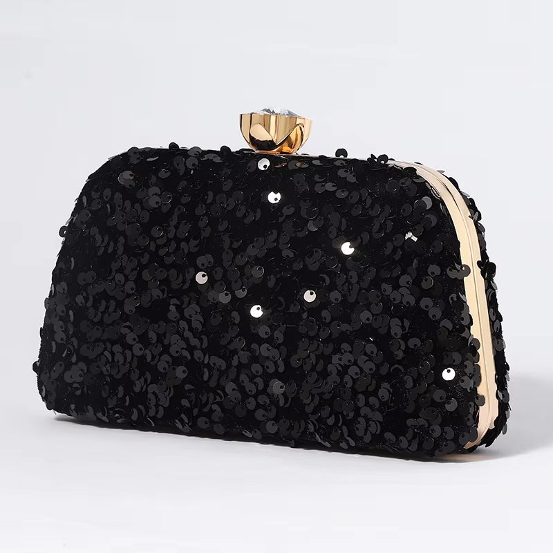 ZYB097 Shimmering Sequined Clutch