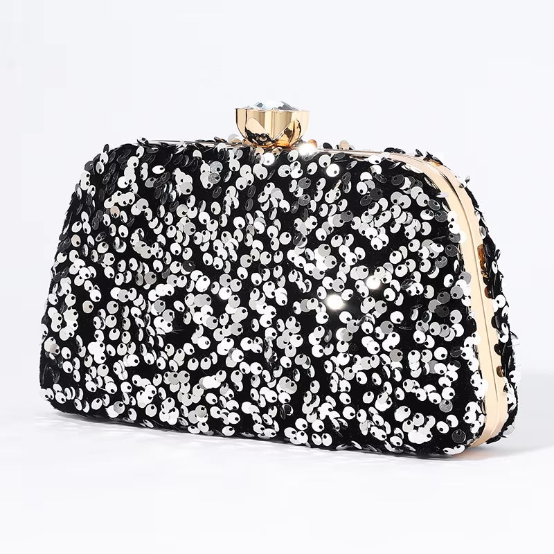 ZYB097 Shimmering Sequined Clutch