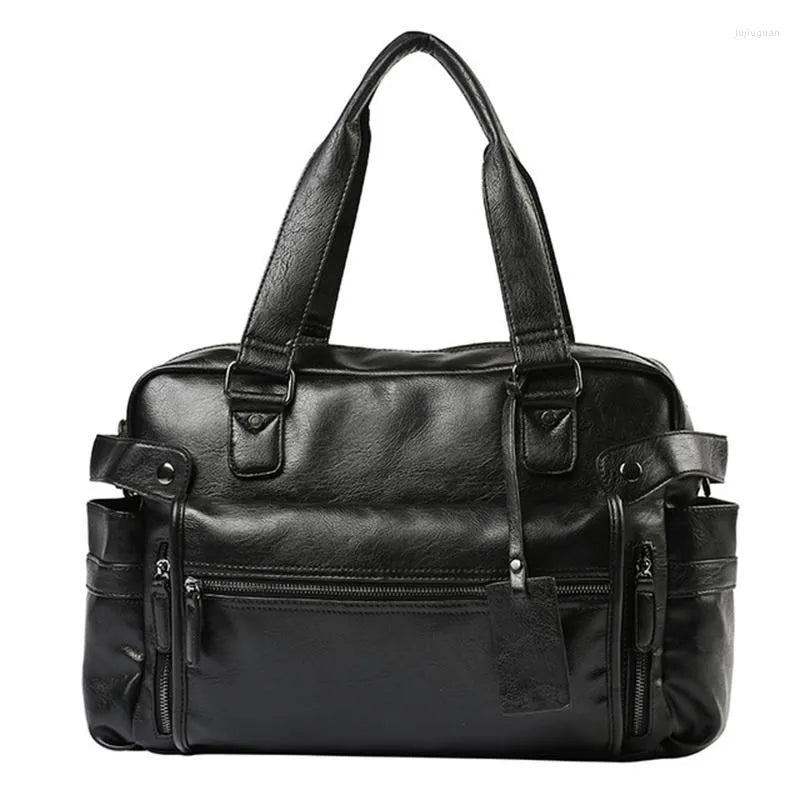 ZYB090 Classic and Functional: Men's Leather Briefcase