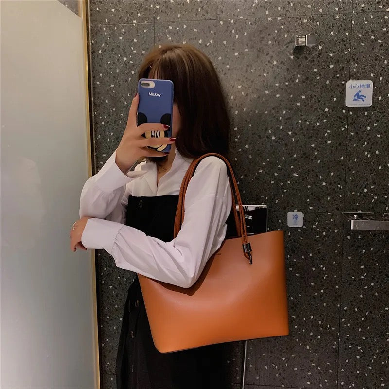 ZYB158 Leather Tote Bag