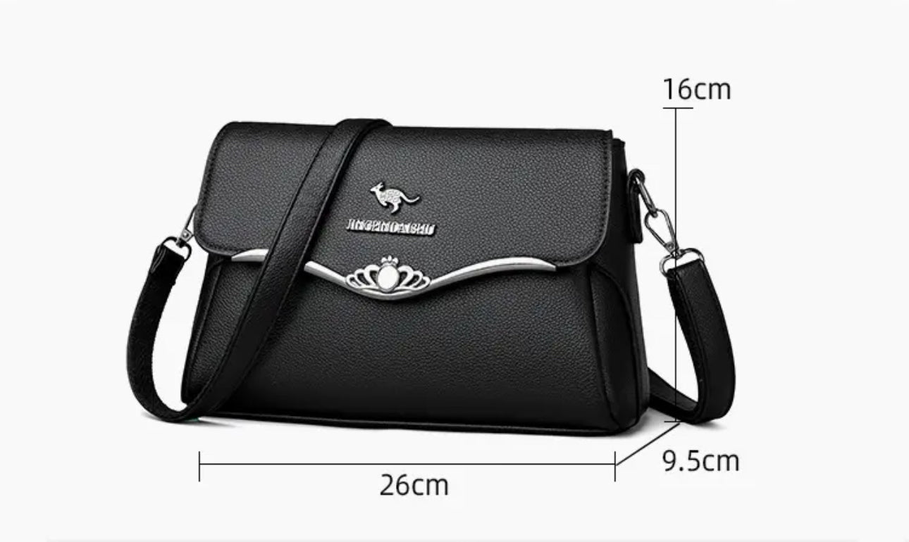ZYB161 Stylish Sleek Leather Crossbody Bag