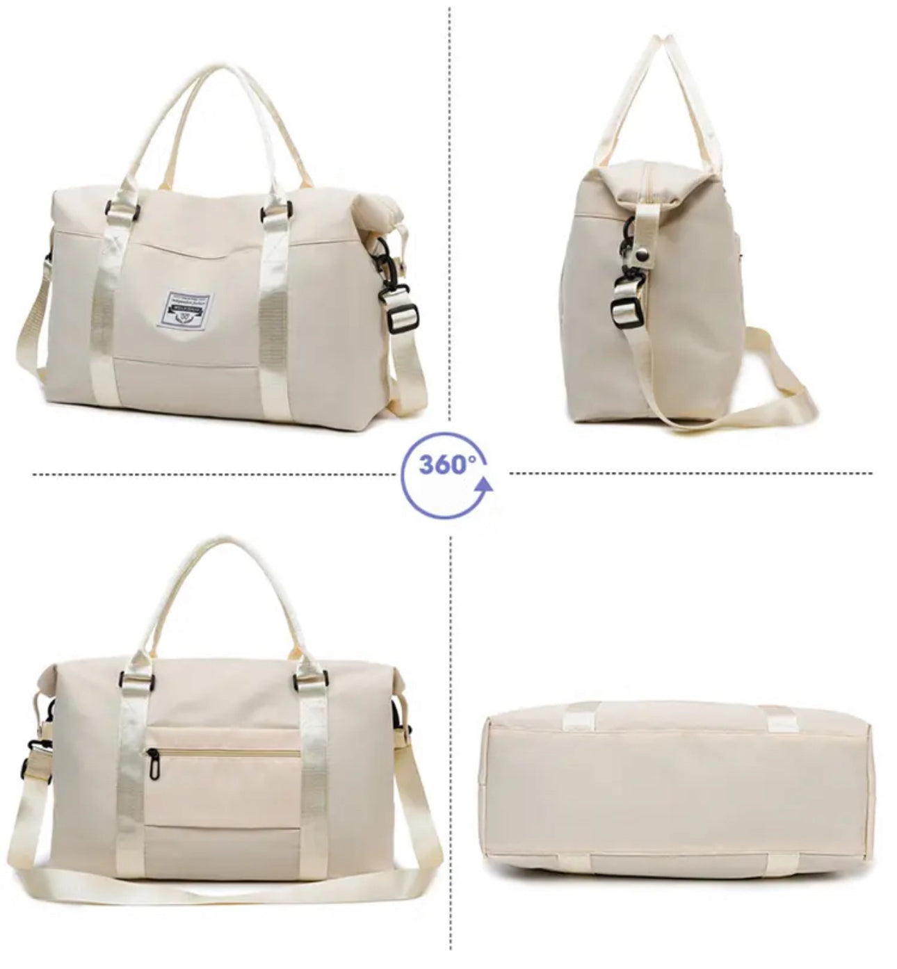 ZYB159 WEILAISHUIA Black Travel Duffle Bag