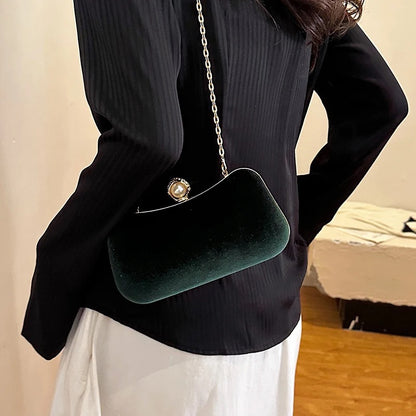 ZYB165 Gold Velvet Clutch