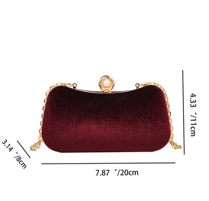 ZYB165 Gold Velvet Clutch