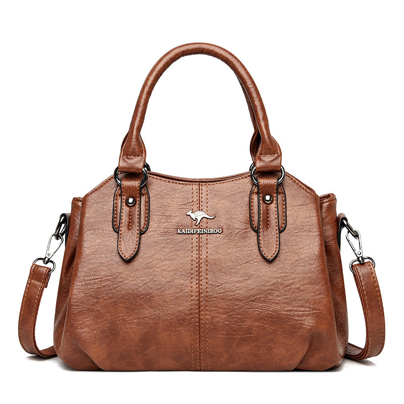 ZYB123 KAIDIFEINIROO - Elegant Leather Shoulder Bag with Multiple Compartments