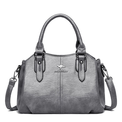 ZYB123 KAIDIFEINIROO - Elegant Leather Shoulder Bag with Multiple Compartments