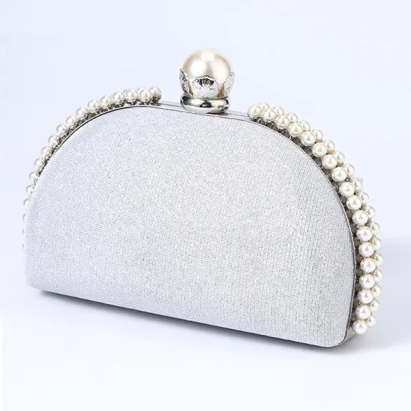 ZYB101 Dazzling Silver Sequin Clutch