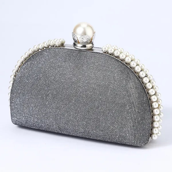 ZYB101 Dazzling Silver Sequin Clutch