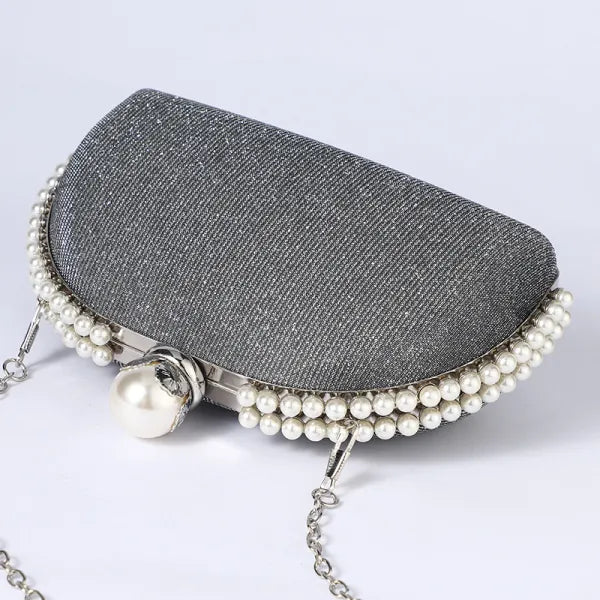 ZYB101 Dazzling Silver Sequin Clutch