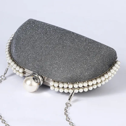 ZYB101 Dazzling Silver Sequin Clutch