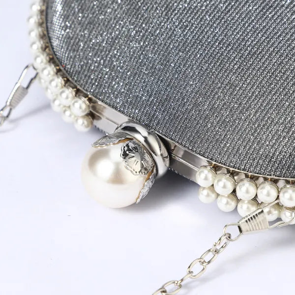 ZYB101 Dazzling Silver Sequin Clutch