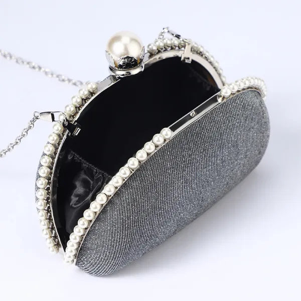 ZYB101 Dazzling Silver Sequin Clutch