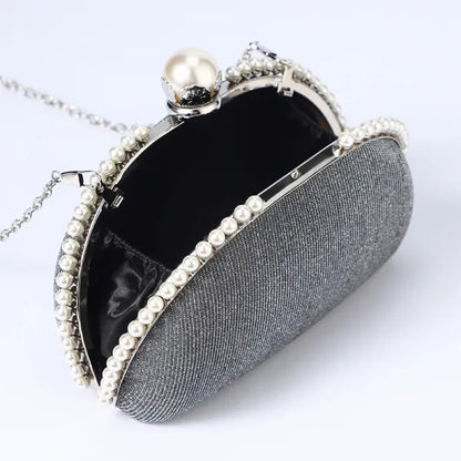 ZYB101 Dazzling Silver Sequin Clutch