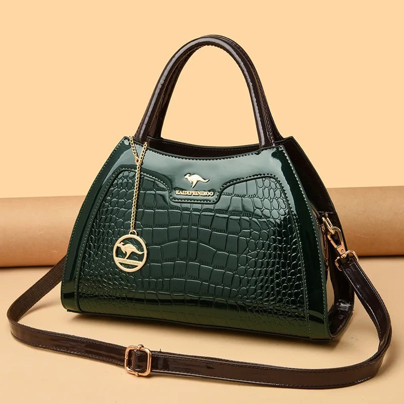 ZYB196 Elegant Crocodile-Embossed Handbag