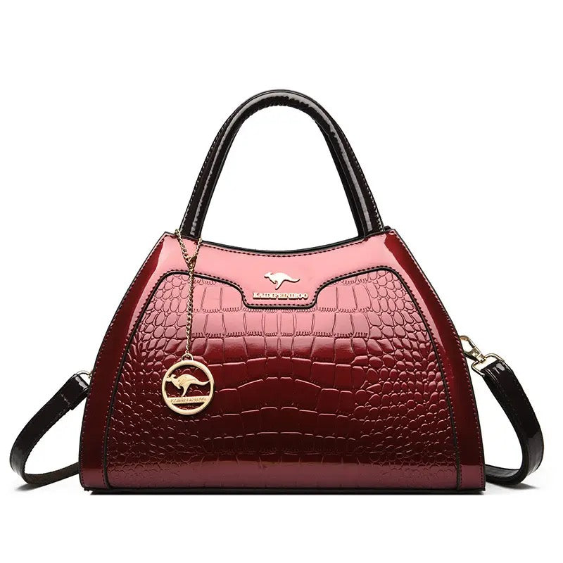 ZYB196 Elegant Crocodile-Embossed Handbag