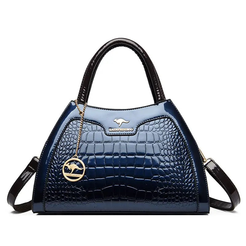 ZYB196 Elegant Crocodile-Embossed Handbag