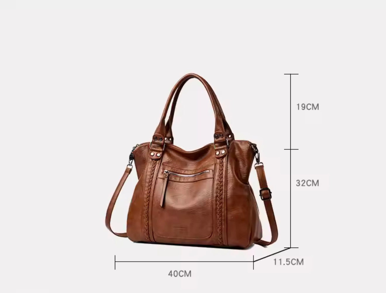 ZYB212 Minimalist Chain-Link Rectangular Shoulder Bag